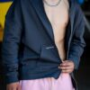 Hoodie Grey Hannax cu fermoar